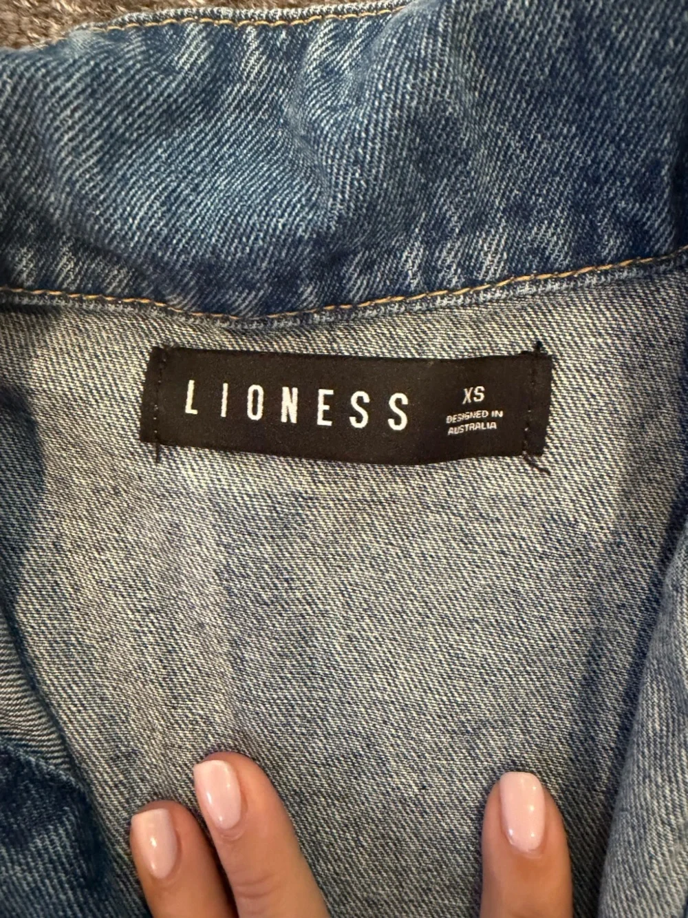 Lioness denim shorts romper